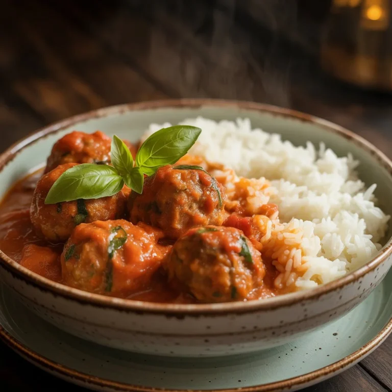 Meatballs and Rice