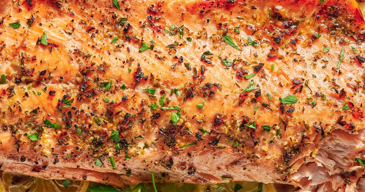 roasted salmon