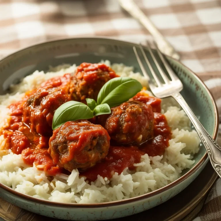 Meatballs and Rice